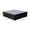 Base Box Casal Suede Preta + Colchão de Espuma Iso D33 Casal  Ortobom - 3