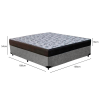 Base Box Casal Suede Cinza + Colchão de Espuma Iso D33 Casal Ortobom - 3