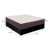 Base Box Casal Suede Preto + Colchão Airtech 60 D28 Ortobom - 3