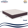 Box Casal Bipartido Suede Cinza+Colchão Airtech 60 D28 Ortobom - 5