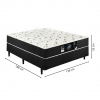Cama Box Conjugado Casal com Espuma Ortopédica Sofá Mix 138x188x40 - 3